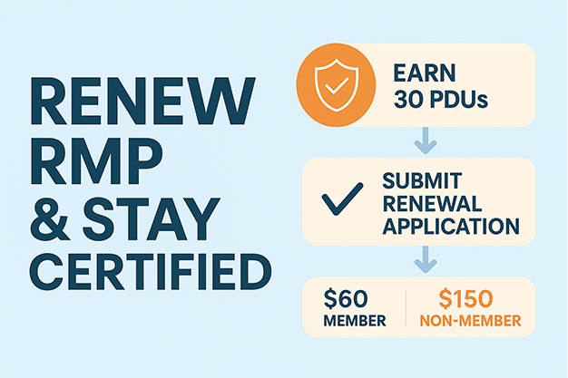Illustration of PMP renewal journey